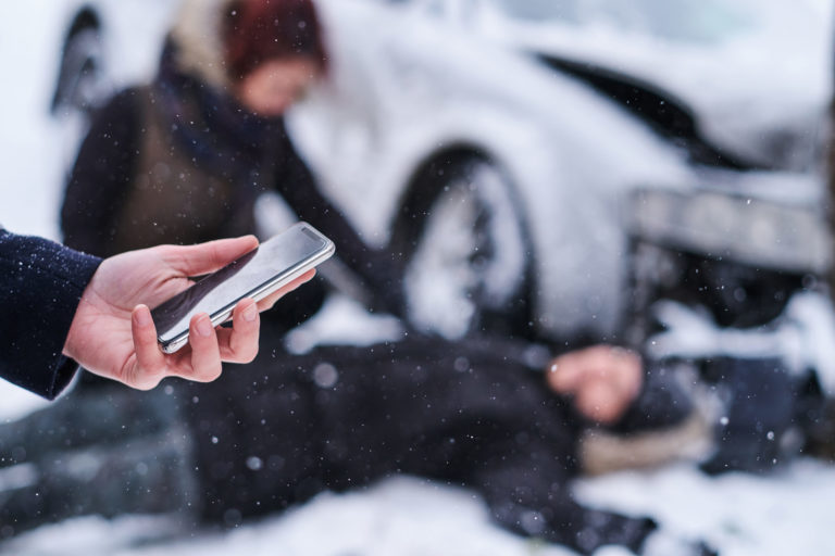 a person holding a phone