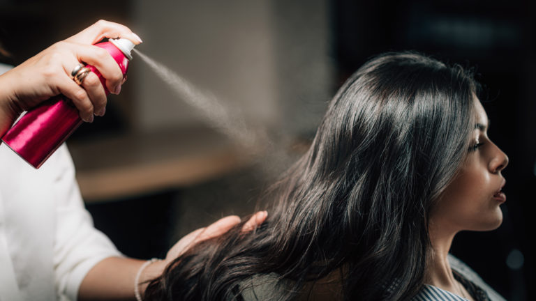 Hair Styling in Salon